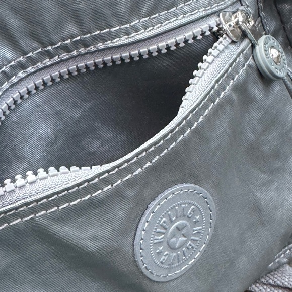 Kipling Sebastian Metallic Adjustable Crossbody Bag With Monkey Keychain - Picture 8 of 11